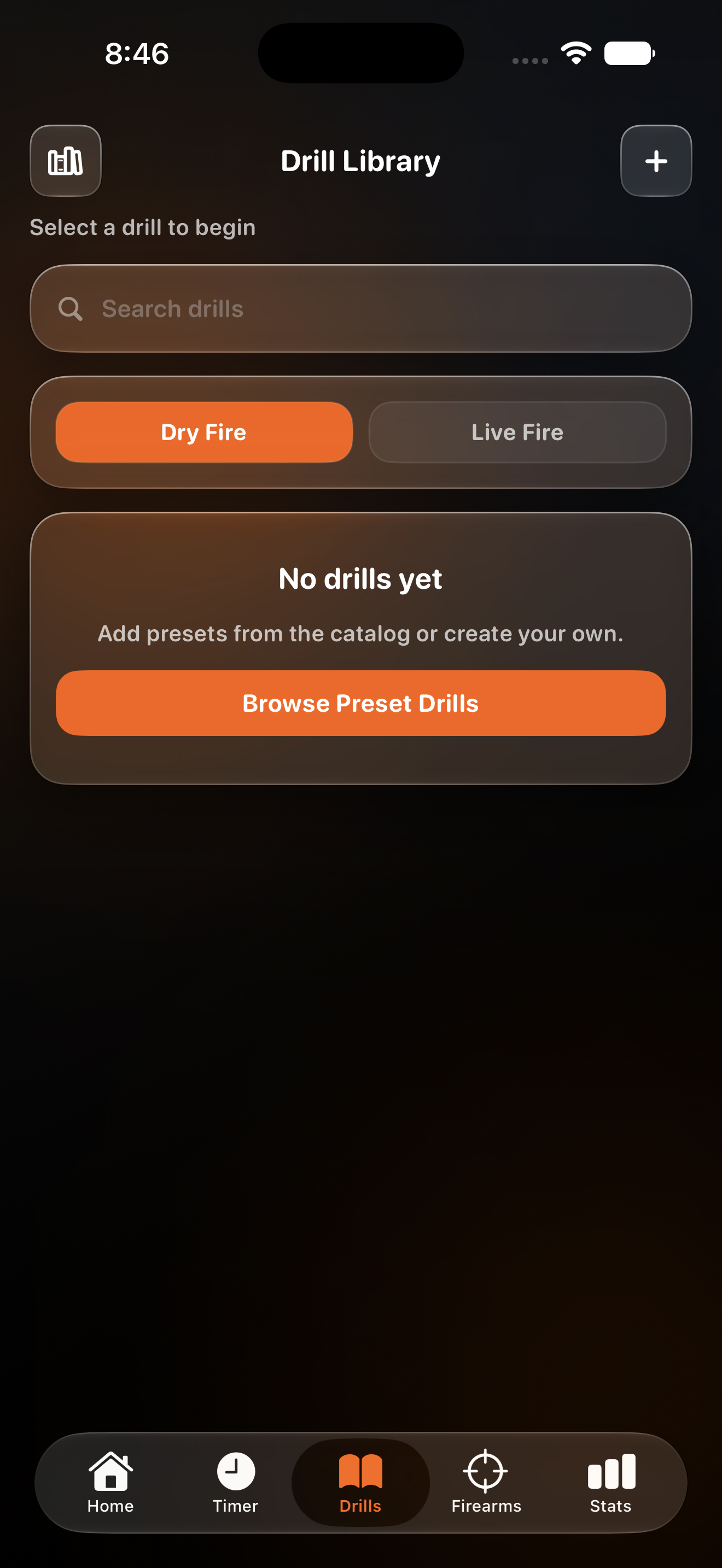 KR Shot Timer preset drills
