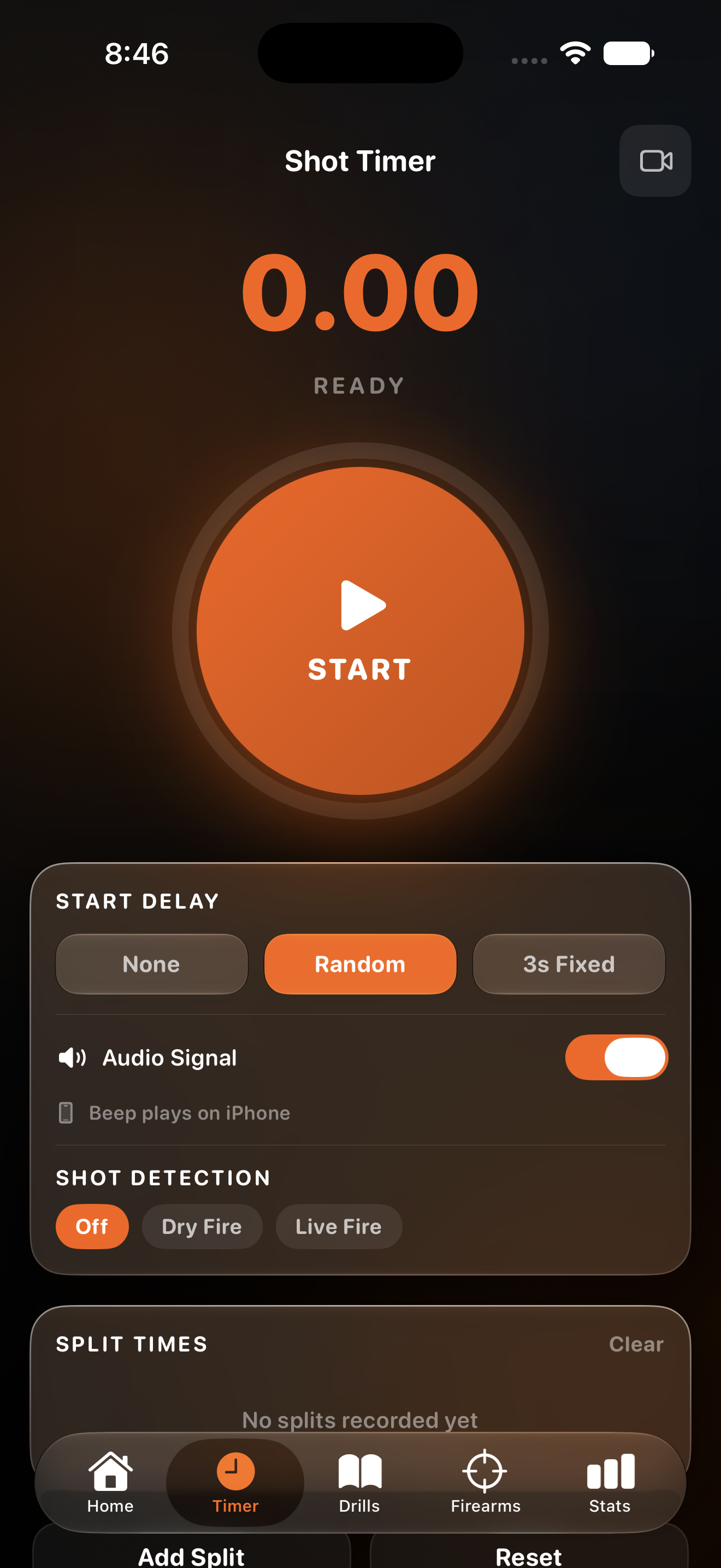 KR Shot Timer — live and dry-fire shot timer